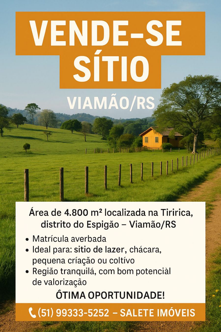 Stio - Venda - Planalto - Viamo - RS